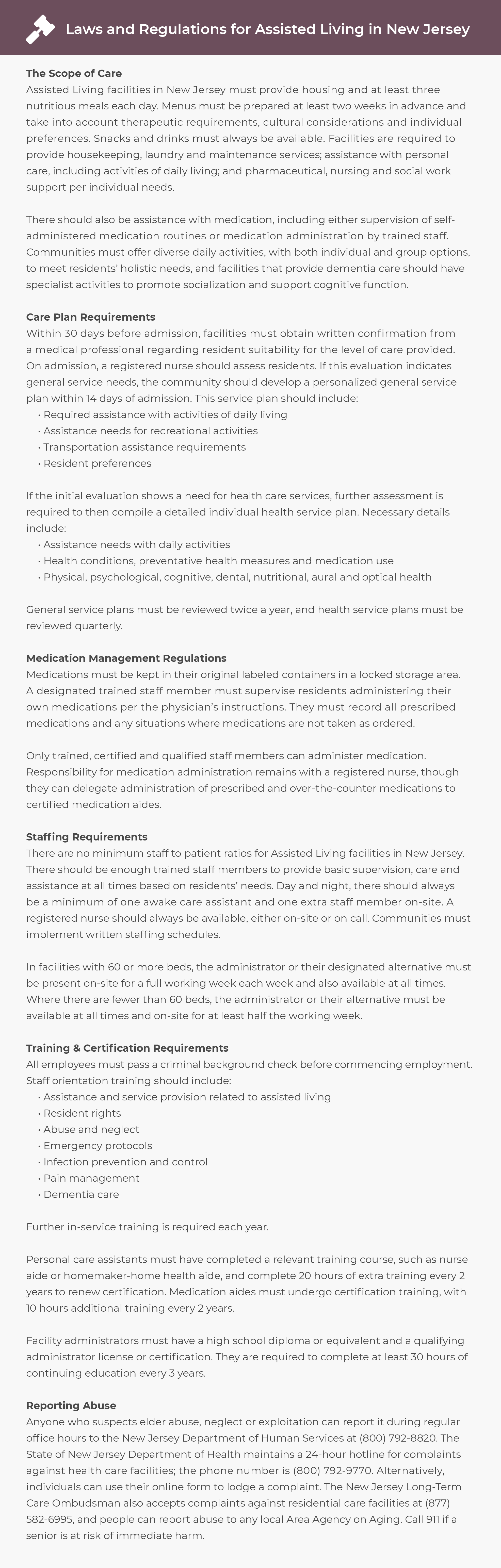 Assisted Living in New Jersey