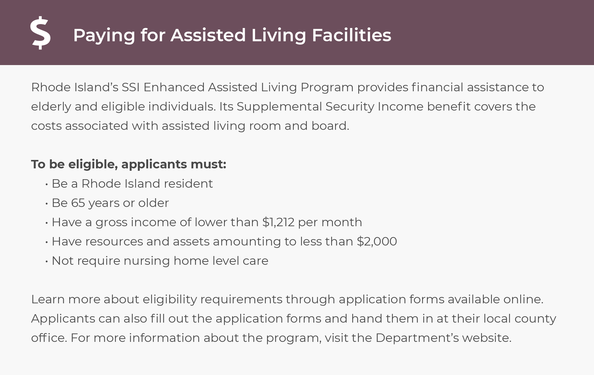 How to Get Financial Assistance for Assisted Living in RI