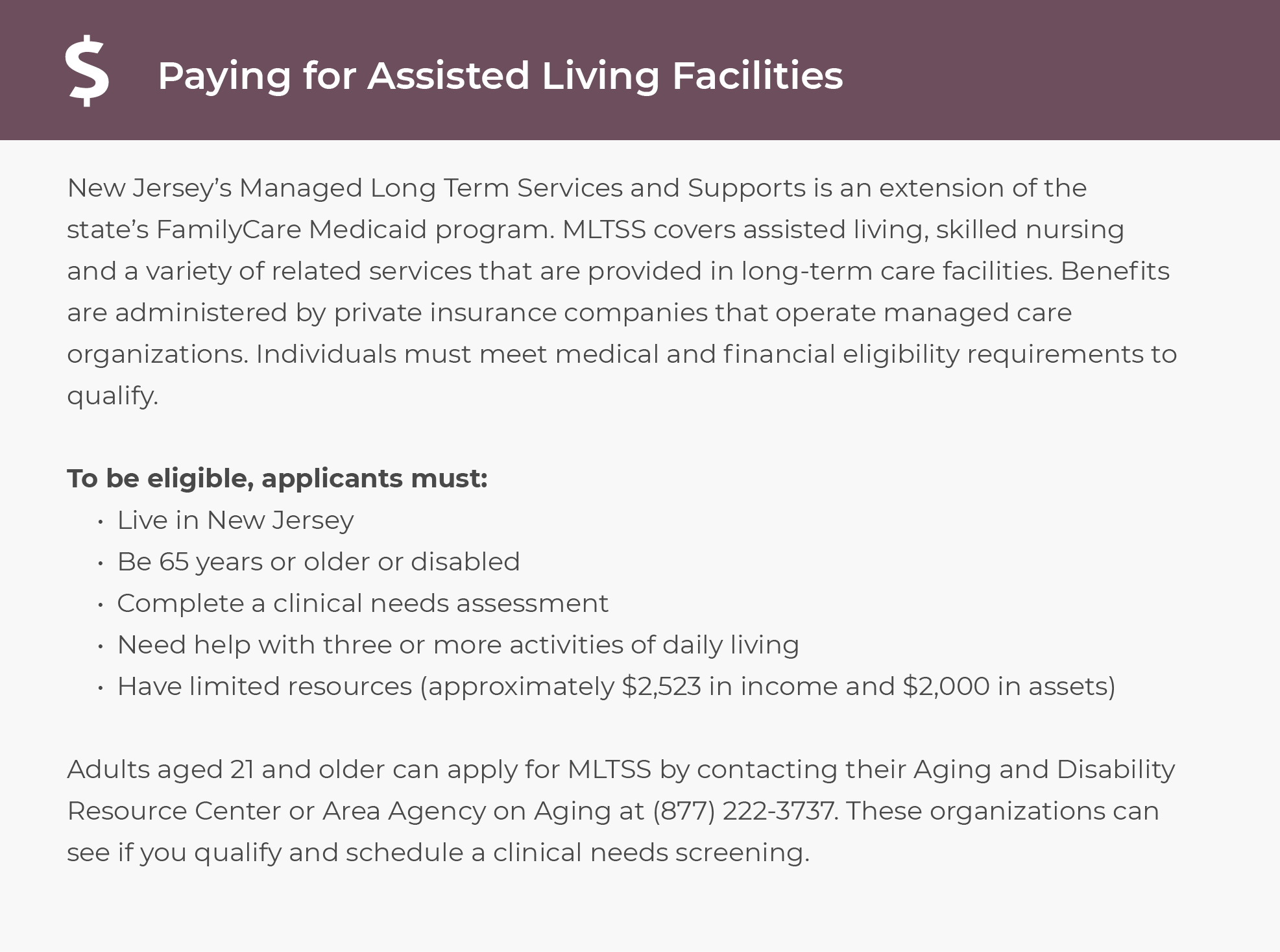 How to Get Financial Assistance for Assisted Living in NJ